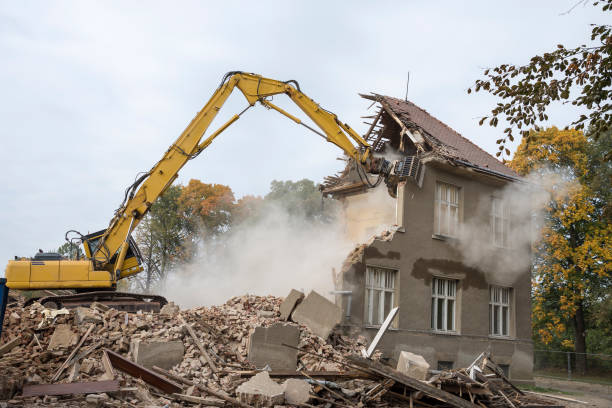 Demolishing houses for reconstruction in Johannesburg, South Africa