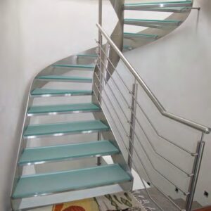 LB- Glass and Aluminium staircase 140