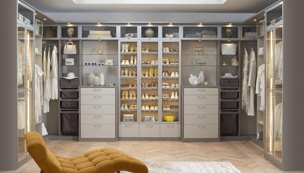 Aluminum Frame Glass Door Wardrobe South Africa (1)